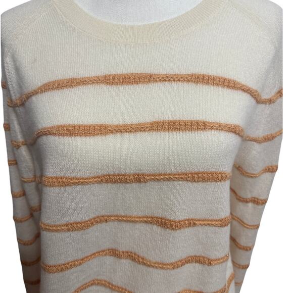 Lafayette 148 New York Cashmere Stripped Breton Sz 2X Stripped Luxurious Sweater - Picture 2 of 15